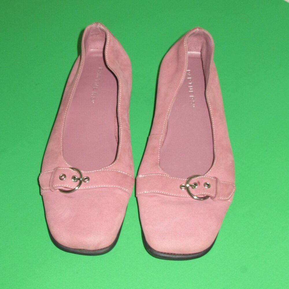 Partners Women's Bonny Shoes Size 8 1/2 M Rose Color Suede Leather